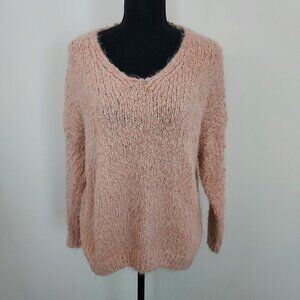 Dreamers Cotton Blend Fuzzy Soft Peach Sweater